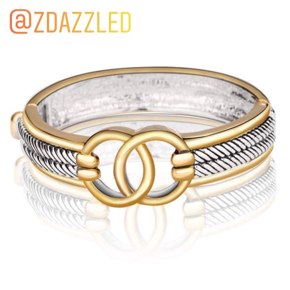 Twisted Cable Wire Bangle New